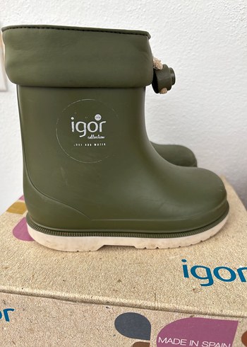 İgor Erkek Çocuk Haki Yağmur Çizmesi - Görsel 2