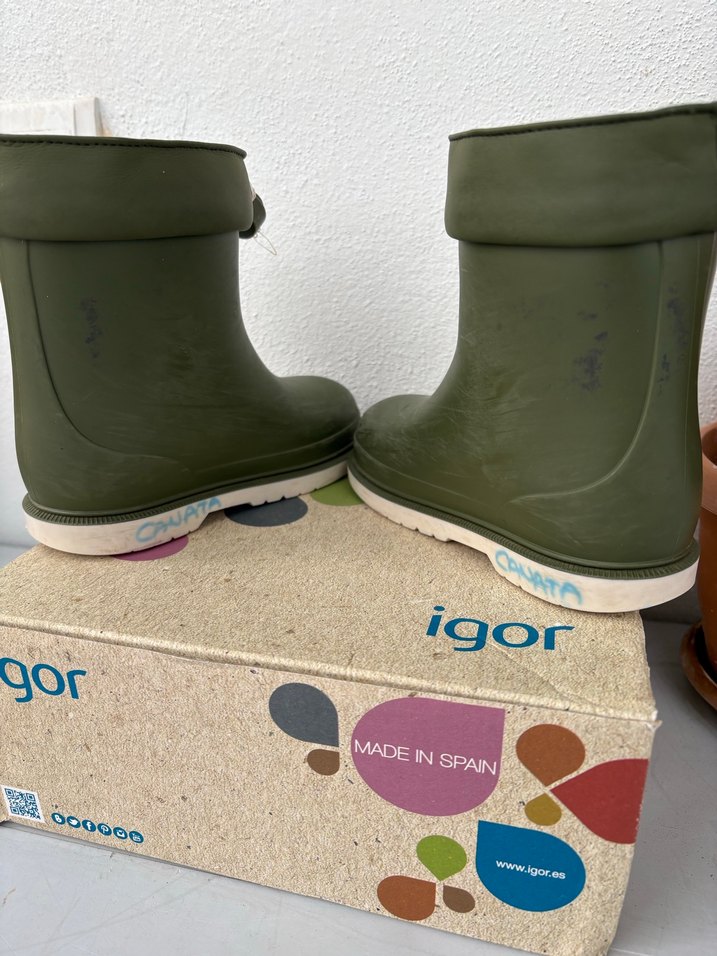 İgor Erkek Çocuk Haki  Yağmur Çizmesi - Görsel 5