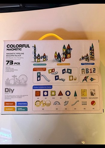 Manyetik Blok 73 Parça - Görsel 2