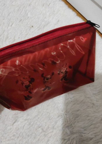 Koyu Bordo  makyaj cantasi - Görsel 2