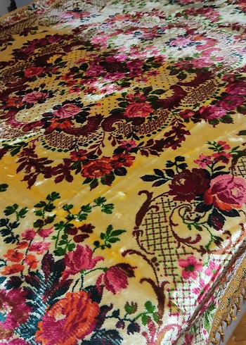 kadife  karyola örtüsü - Görsel 5