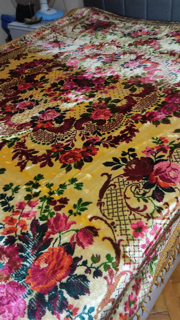 kadife  karyola örtüsü - Görsel 5