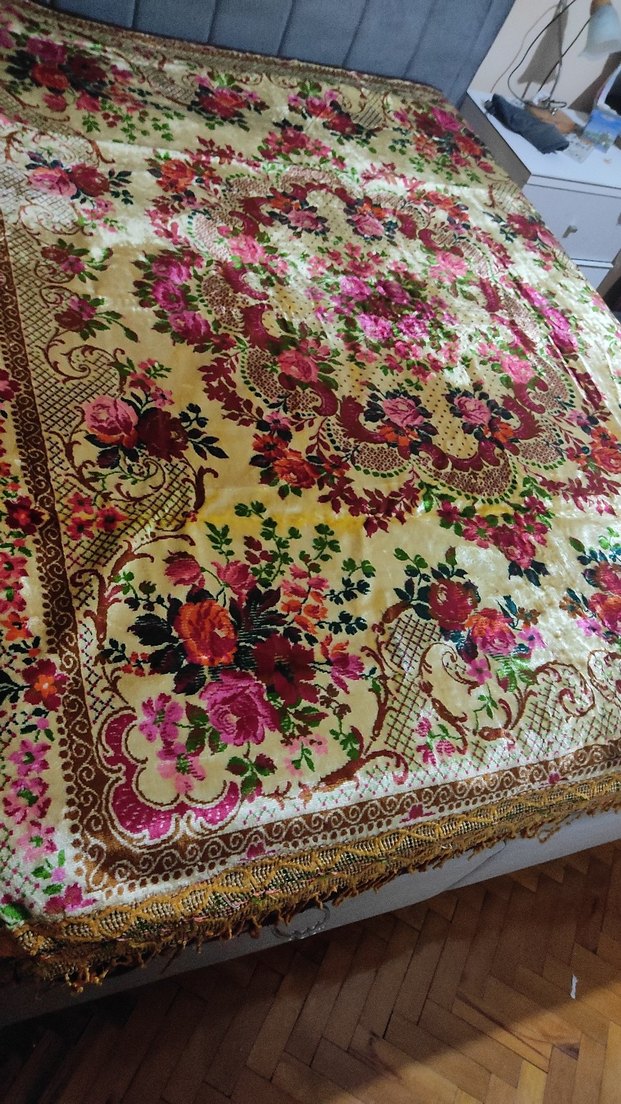 kadife  karyola örtüsü - Görsel 2