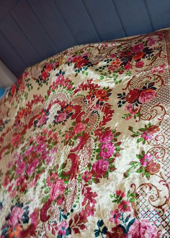 Çiçek Desenli Renkli yatak örtüsü - Görsel 2