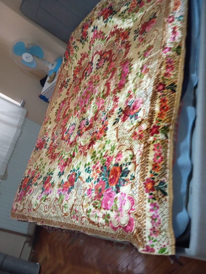 Çiçek Desenli Renkli yatak örtüsü - Görsel 3