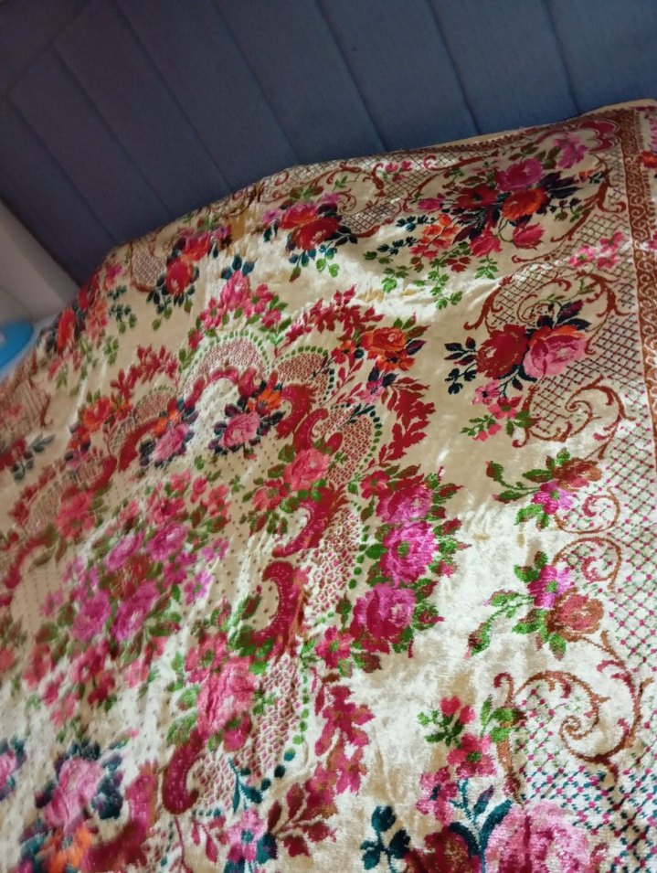 Çiçek Desenli Renkli yatak örtüsü - Görsel 2