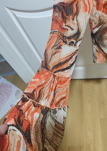 Bohem Çok Renkli Uzun Kollu Bluz - Görsel 3