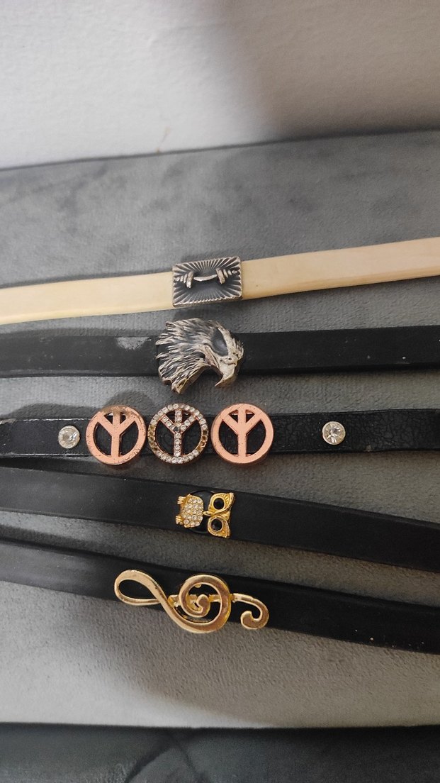 Siyah Rock Punk Tokalı Bileklikler - Görsel 3