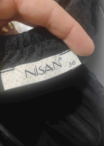 Siyah Nakışlı Straplez Midi Gotik Elbise - Görsel 4