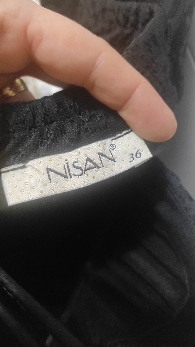 Siyah Nakışlı Straplez Midi Gotik Elbise - Görsel 4