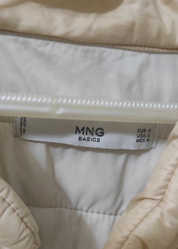 Bej Fermuarlı Kadın Kısa Kışlık Mont - Görsel 2