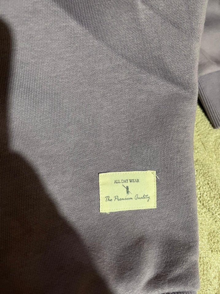 Gri Kadın Sweatshirt, Yuvarlak Yaka, Rahat Kesim - Görsel 3