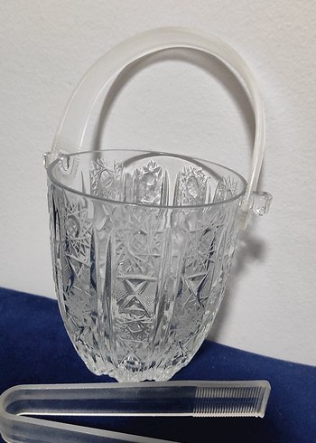 Beyaz Desenli Cam Vazo buz  icin uygundur - Görsel 2