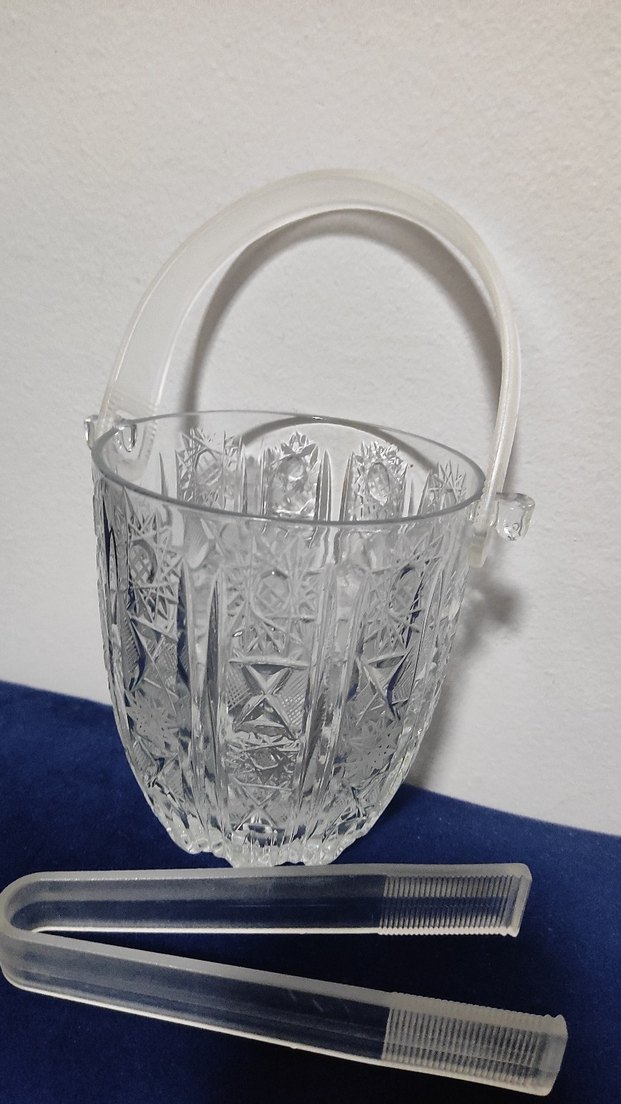 Beyaz Desenli Cam Vazo buz  icin uygundur - Görsel 2