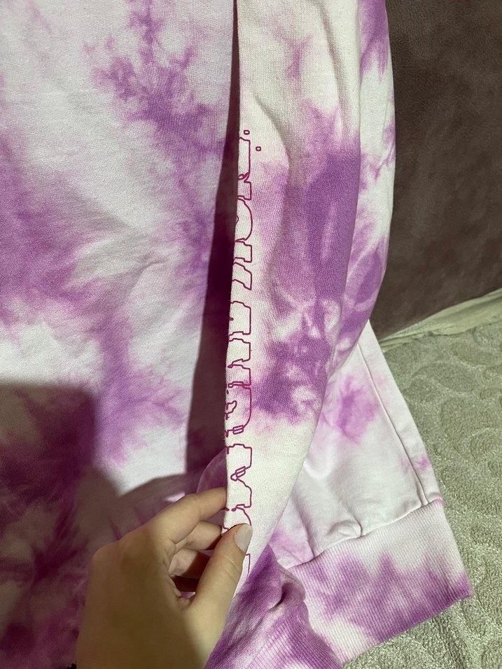 Mor Bağlama Desenli Uzun Kollu Sweatshirt - Görsel 4