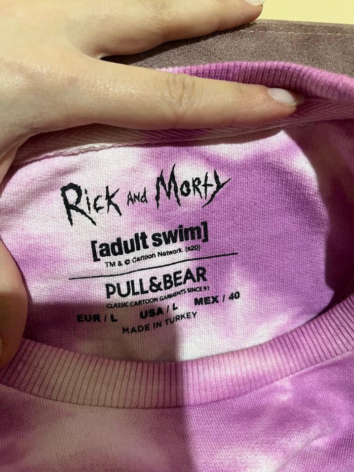 Mor Bağlama Desenli Uzun Kollu Sweatshirt - Görsel 3