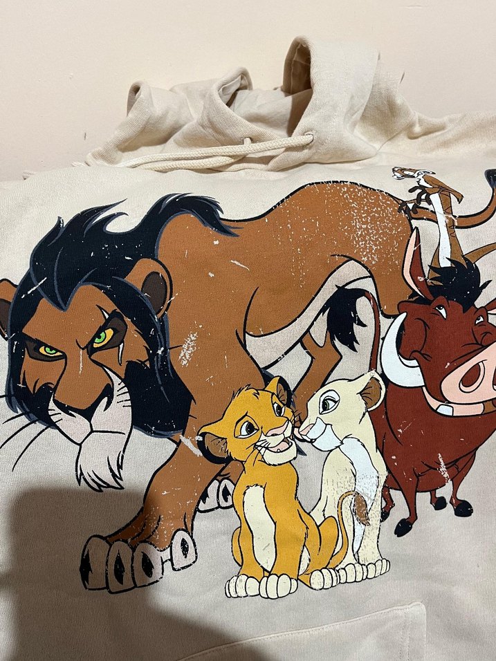 Beyaz Baskılı Rahat Kadın Sweatshirt - Görsel 2