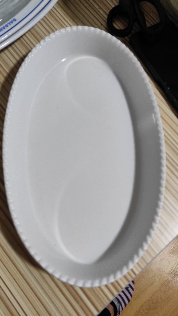 Beyaz Parlak Oval Tabak - Görsel 3