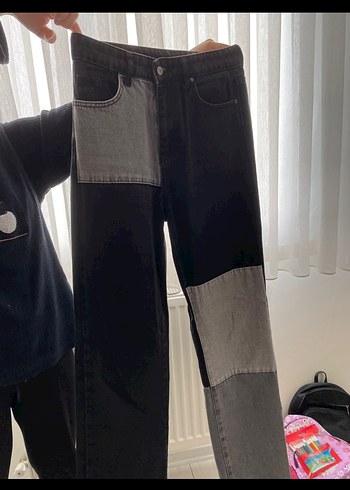m Beden Addax Kadın Antrasit Gri Cep Detaylı Denim Pantolon