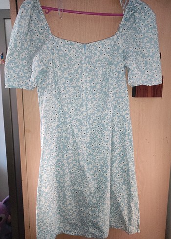 LC Waikiki Mavi Desenli Bohem Midi Elbise