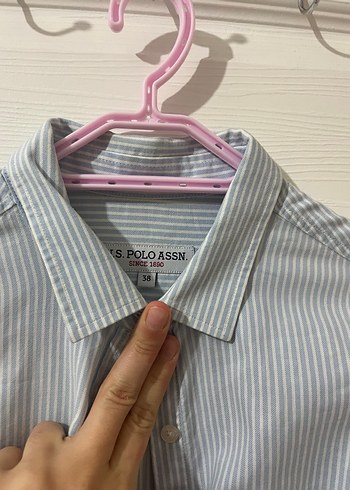 Düğmeli Gri Kadın Keten Gömlek - Görsel 2