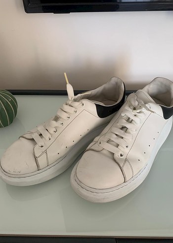 Beyaz Siyah Detaylı Kadın Sneaker - Görsel 7