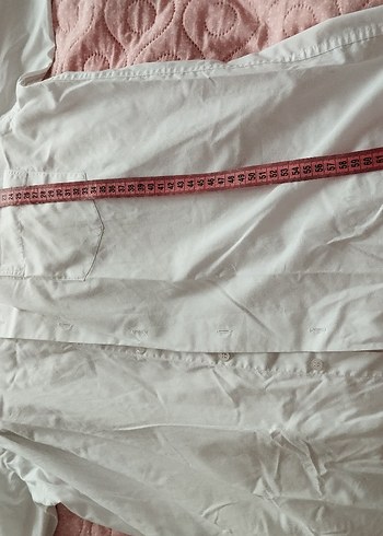 Uzun Kollu Beyaz Keten Gömlek - Görsel 6