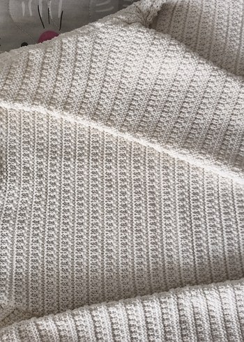 Beyaz Örgü Kadın Boğazlı Kazak - Görsel 4