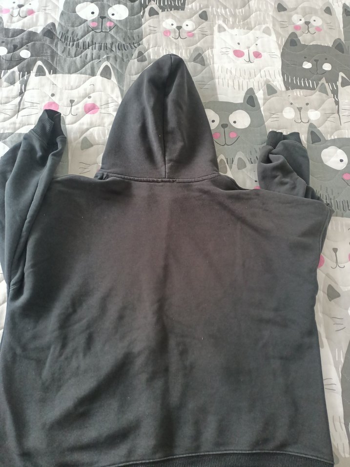 Kadın Gri Kapüşonlu Fermuarlı Sweatshirt - Görsel 5