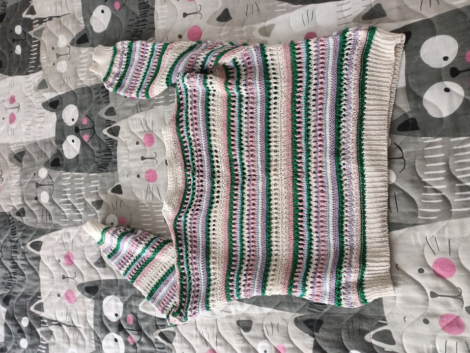 Bohem Çok Renkli Örgü Hırka - Görsel 3