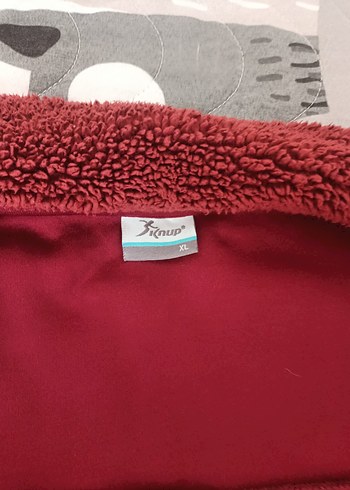 Bordo Fermuarlı Kadın Polar Ceket - Görsel 7