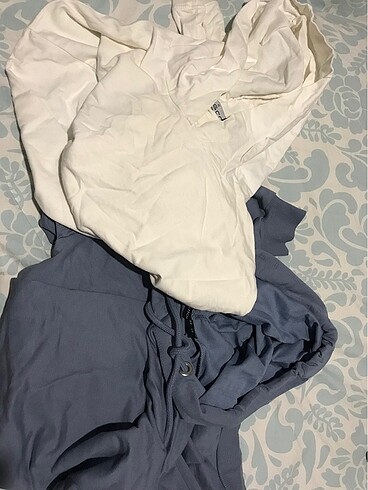 2 adet kapüşonlu polar sweatshirt