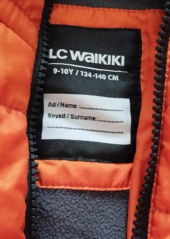 Turuncu Kapüşonlu Fermuarlı Kışlık erkek çocukMont - Görsel 2