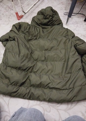 Kapüşonlu Fermuarlı Kadın Kışlık Mont - Görsel 2