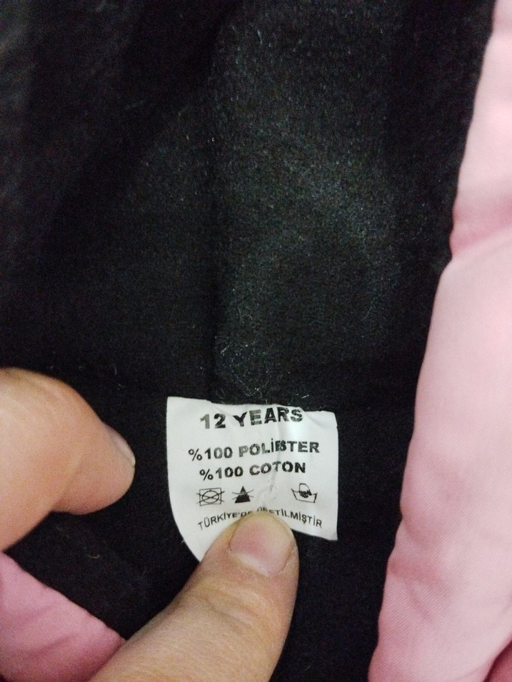 Kız Çocuk Kapüşonlu Pembe Fermuarlı Mont - Görsel 3