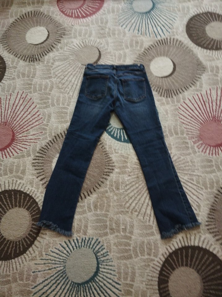 Bohem Tarzı Mavi Bol Kesim Kadın Kot Pantolon - Görsel 2