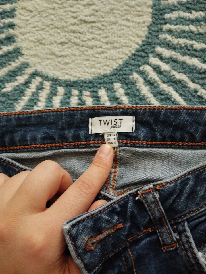 Bohem Tarzı Mavi Bol Kesim Kadın Kot Pantolon - Görsel 3