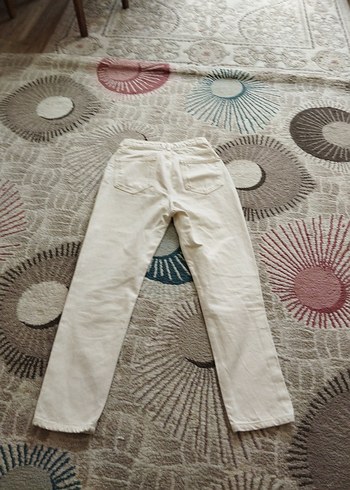 Beyaz Regular Fit Kadın Kot Pantolon - Görsel 6