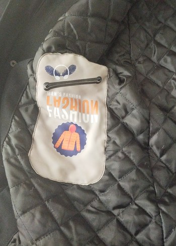 Siyah Gri Kürklü Rahat Kesim erkek mont - Görsel 4