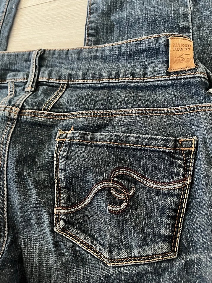 Mango 2000s düşük bel jean - Görsel 5