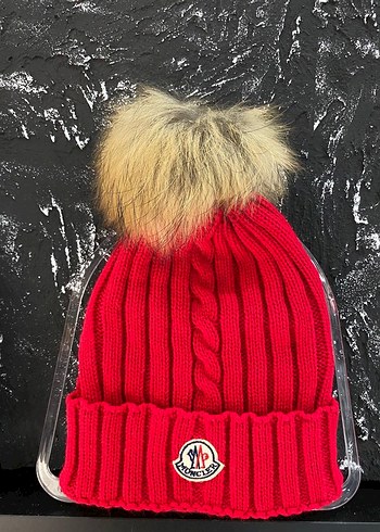 Kürk Detaylı Siyah Yün Kadın Bere - Görsel 4