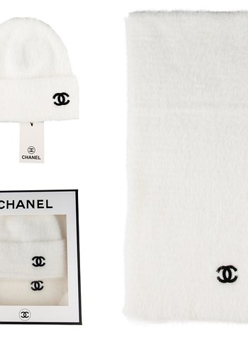 Pembe Örgü Kadın Bere ve Atkı Seti - Görsel 2