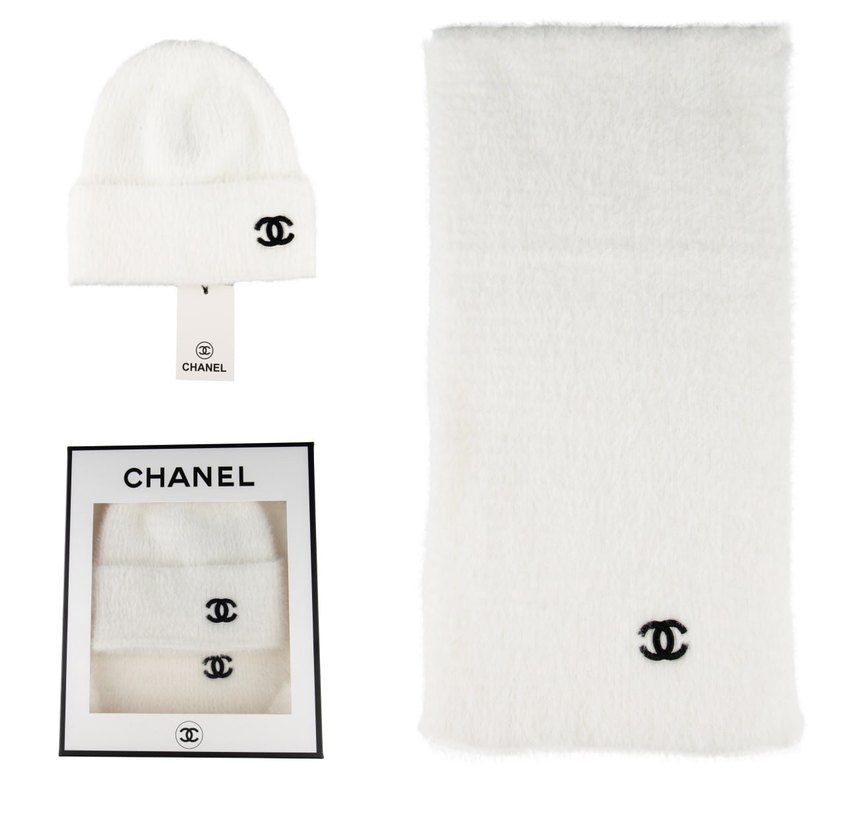 Pembe Örgü Kadın Bere ve Atkı Seti - Görsel 2