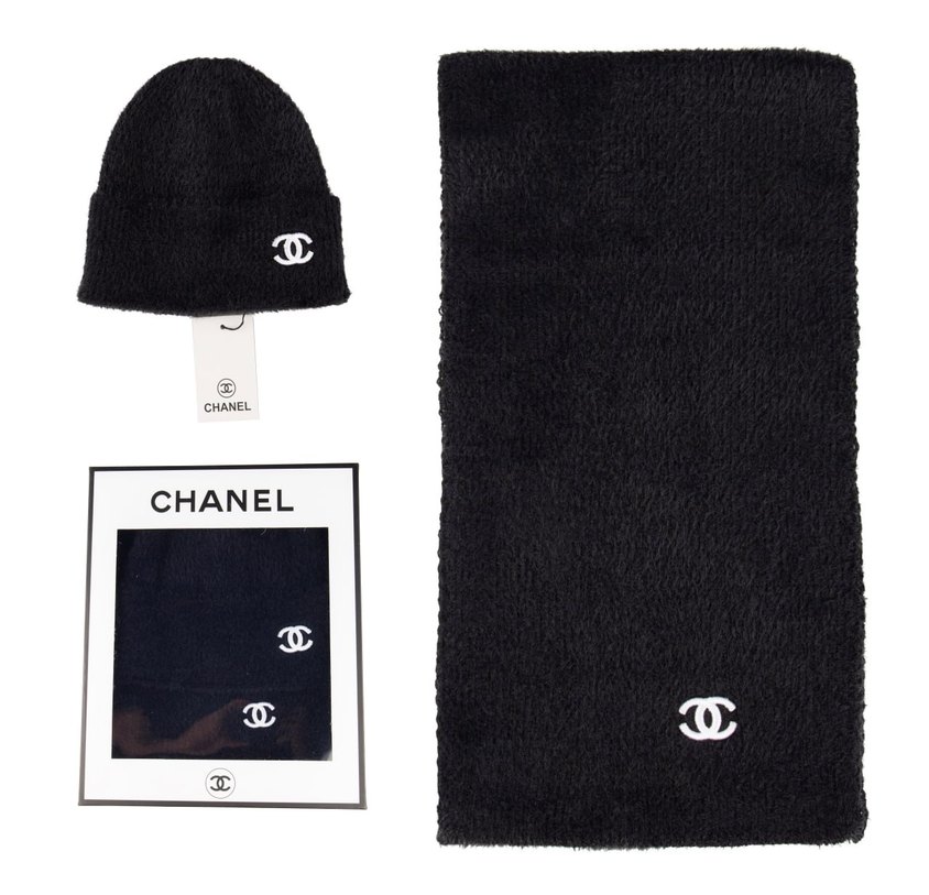 Pembe Örgü Kadın Bere ve Atkı Seti - Görsel 4