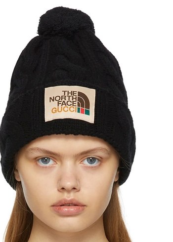 Pembe Örgü Kadın Bere The North Face Gucci - Görsel 9