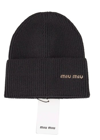 Miu Miu Beyaz Örgü Yün Bere - Görsel 5