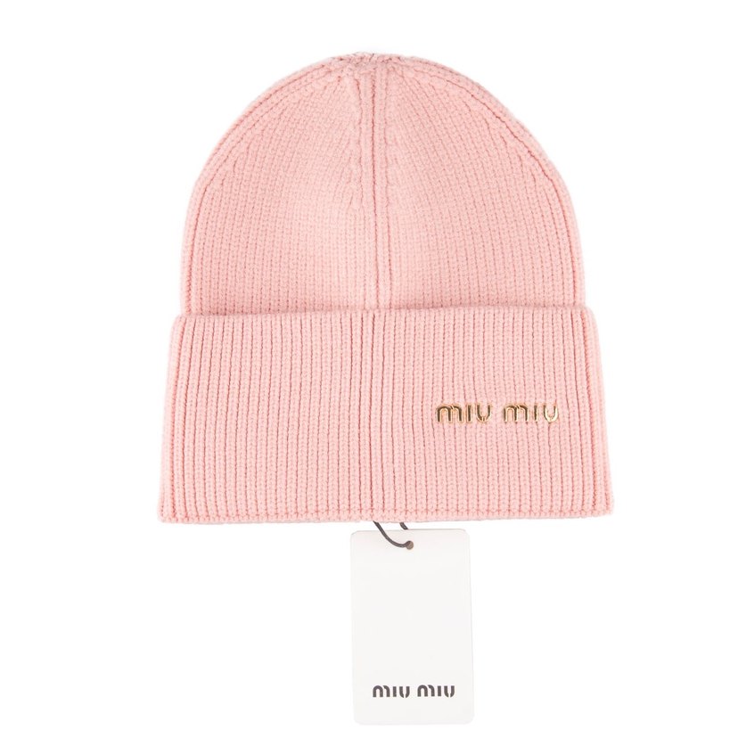 Miu Miu Beyaz Örgü Yün Bere - Görsel 3