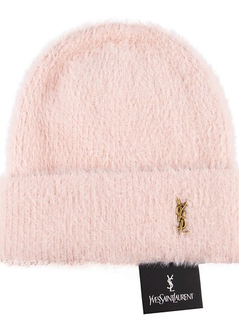 Beyaz Kürklü Kadın Bere - Yves Saint Laurent - Görsel 3