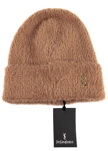 Beyaz Kürklü Kadın Bere - Yves Saint Laurent - Görsel 2