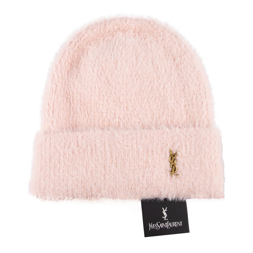 Beyaz Kürklü Kadın Bere - Yves Saint Laurent - Görsel 3